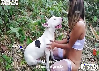 Hot lady is really enjoying outdoor fucking