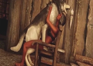 Sex in 3D animation: she fucks all beasts