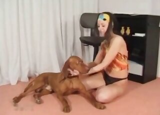 My doggy is getting a very good blowjob